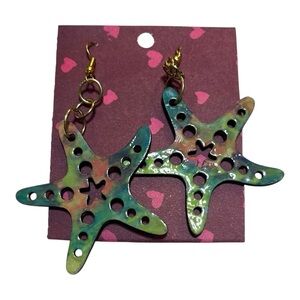 Handmade Pink Starfish Earrings